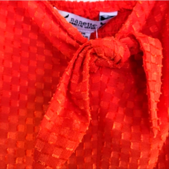 Nanette Lepore Red Dress Sz 4 Never Worn - Picture 4 of 10